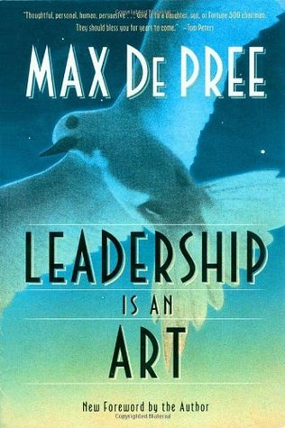 Book cover art for Leadership is an Art