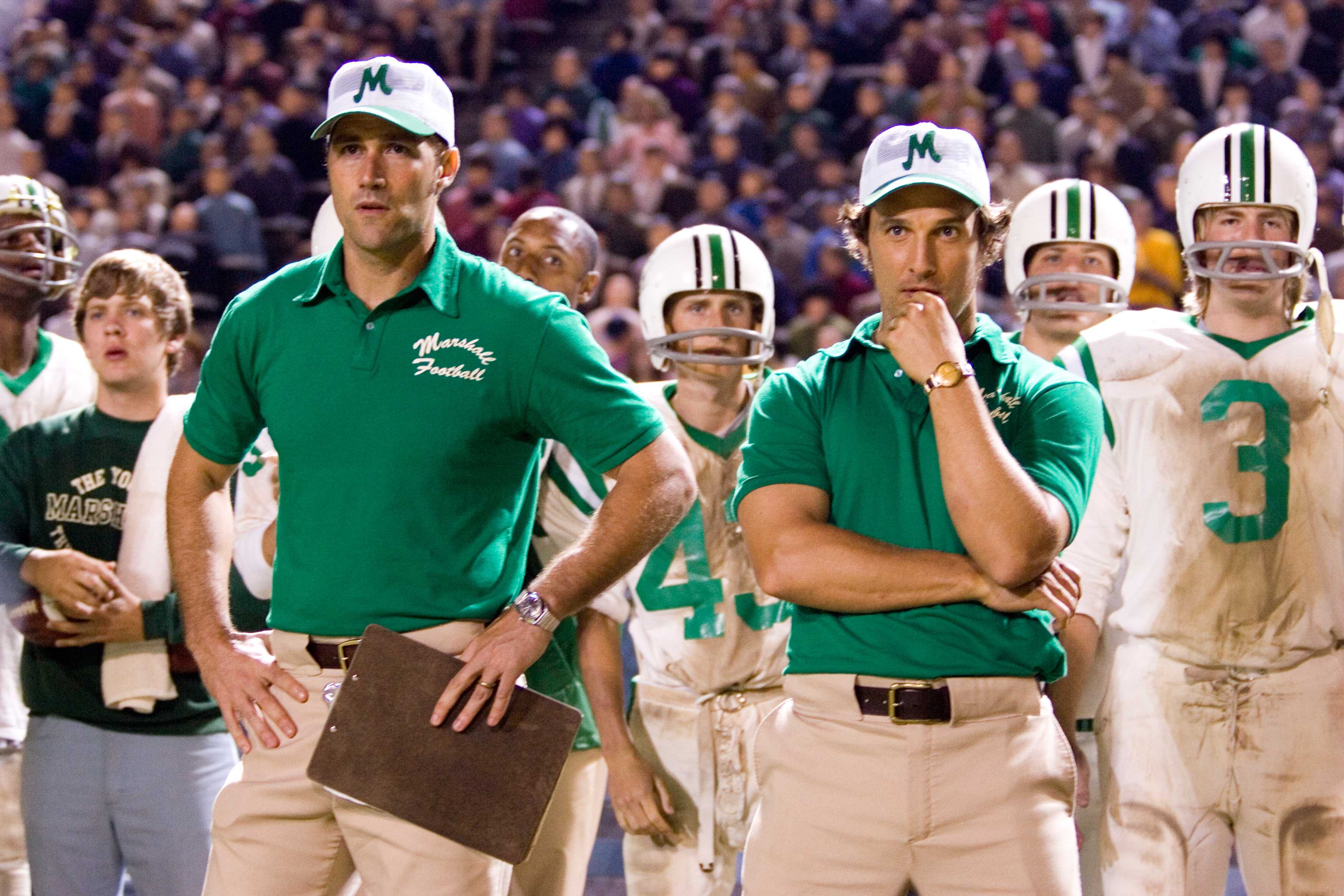 Matthew Mcconaughey playing a coach in We are Marchall