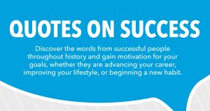 Quotes on success infographic teaser