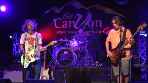The band Sitting on Stacy performs on stage at The Canyon in Agoura Hills